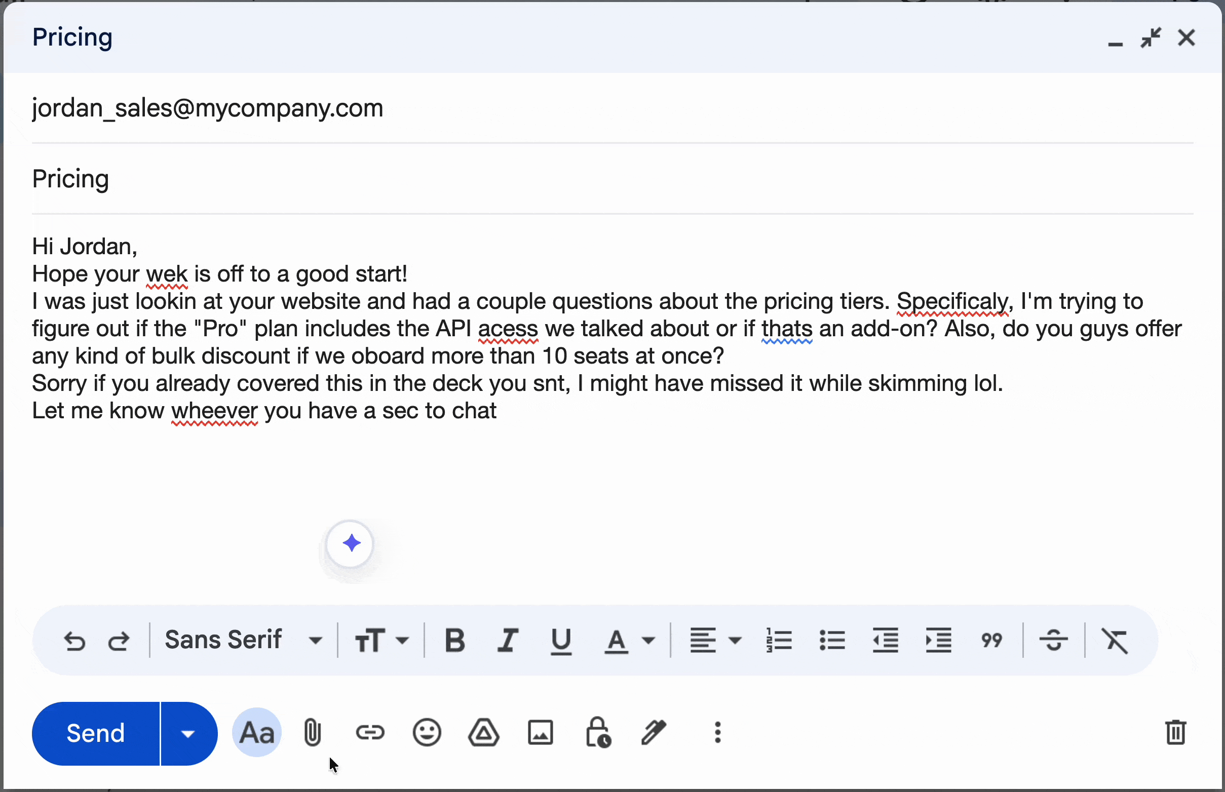 Tonero rewriting a Slack message to a polite, professional tone